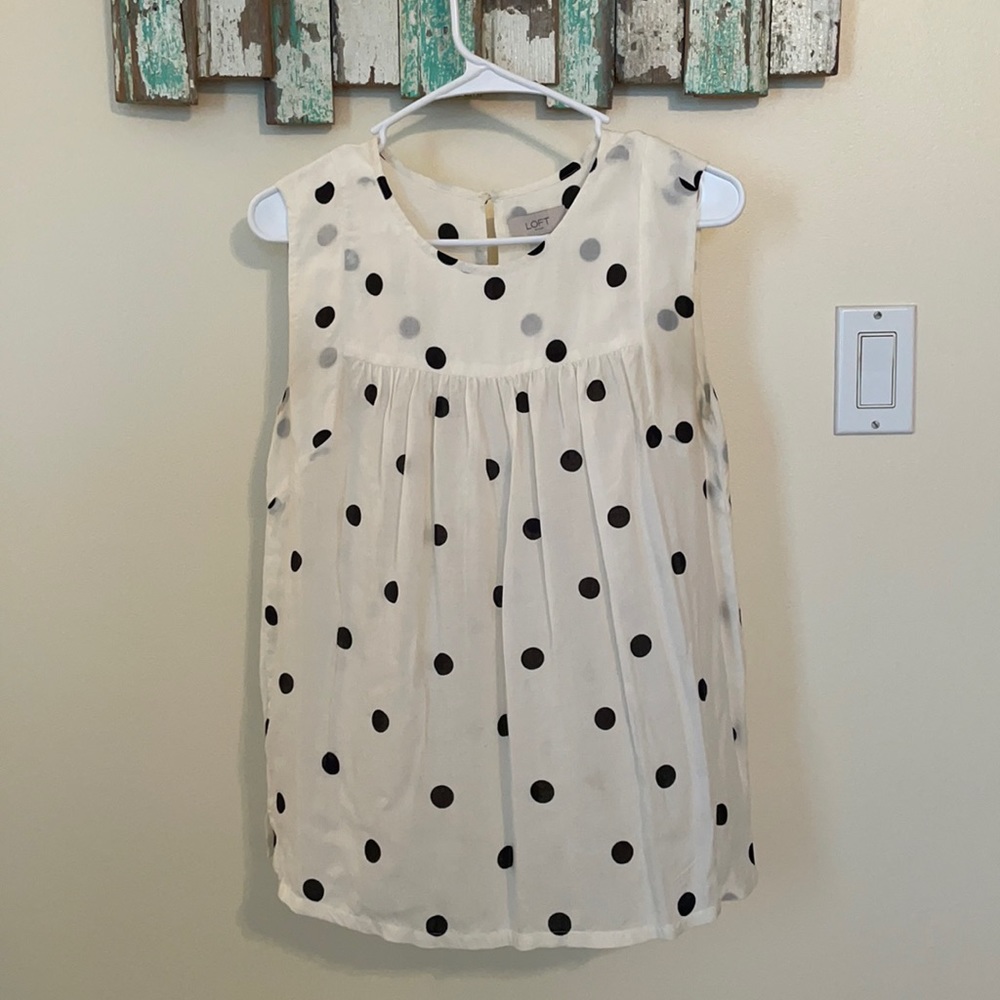 LOFT Polka dot blouse
